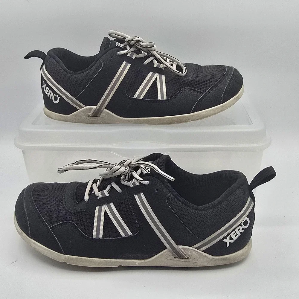 Xero Shoes Prio Shoes Mens Size 8.5 Black Mesh Minimalist Running Sneakers